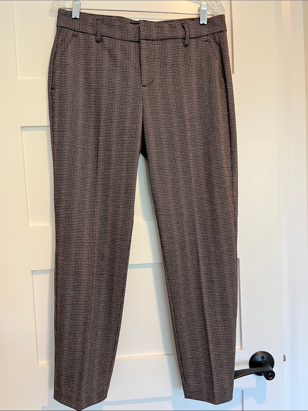 Liverpool Tweed Petite Skirt in Rust and Black